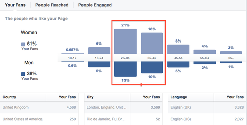 Putney Social Facebook demographics